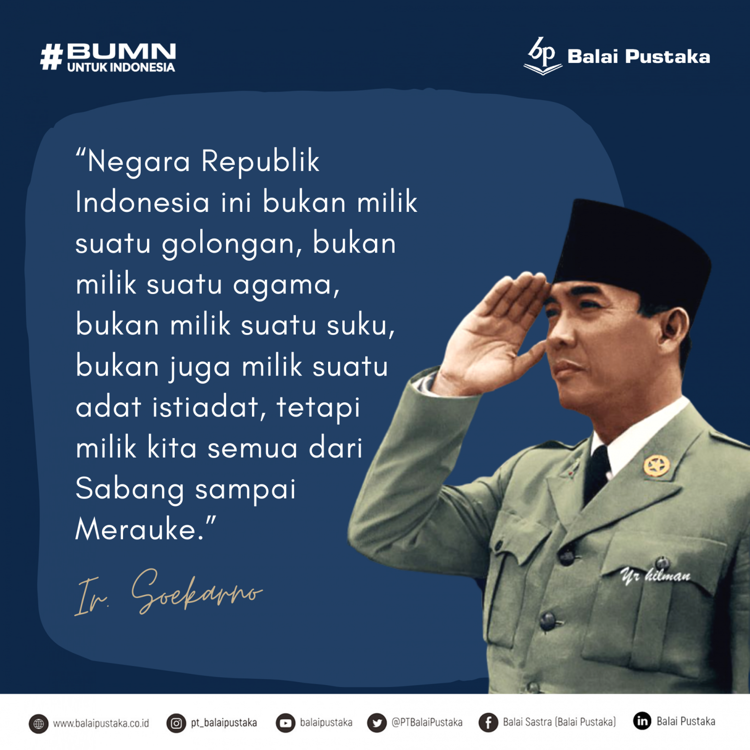 Quotes Tokoh Nasional: Ir. Soekarno - Balai Pustaka